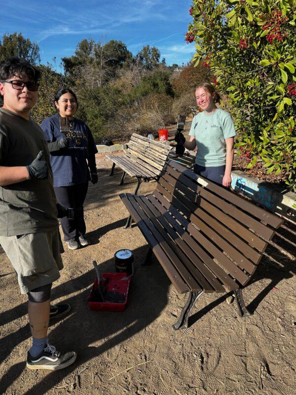 Fellows with completed bench.
